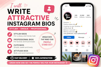 write attractive instagram bios