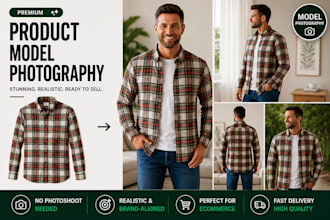 create ai product photography with realistic models