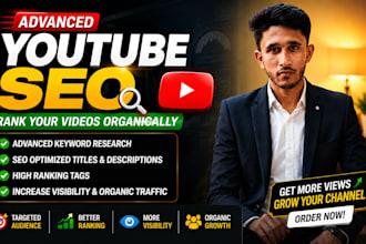 do advanced youtube SEO and rank videos organically