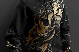 amazing hoodie mockup design