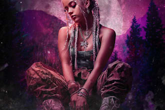 design stunning album cover art or single cover art