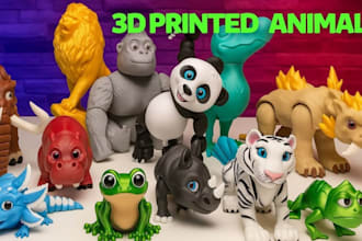 create articulated 3d toy models, bjd dolls and figures for 3d printing design