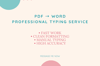 do pdf to fast and accurate typing work