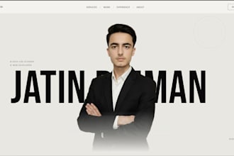 create a responsive portfolio website using react