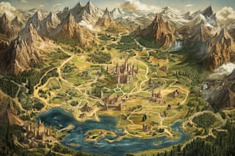 custom fantasy map for you