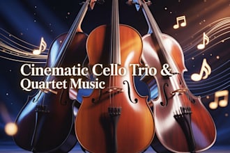 create cinematic cello string trio and quartet music