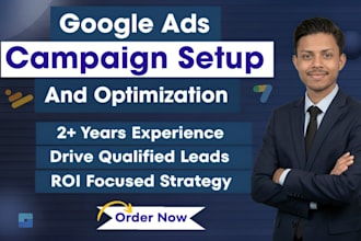 setup and optimize google ads ppc lead generation campaign