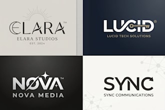 do custom wordmark, typography, lettermark, text logo design