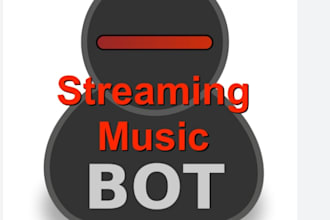 create spotify streaming bot, amazon music bot, deezer bot, tidal bot, music bot