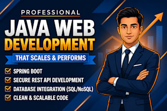 develop java web application using spring boot