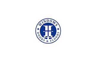 design retail construction material supplier windows doors floors logo