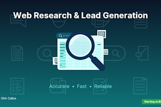 do web research and lead generation for your business