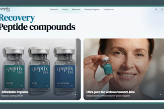 peptide website peptide store research peptide nutraceutical  supplement website