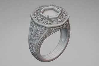 create 3d jewelry model, jewelry cad design, rings, pendant, bracelet