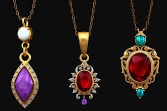 create 3d jewelry models, rings, necklaces, bracelet, 3d model for 3d printing