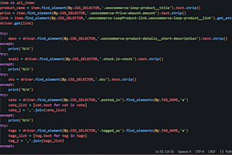 do web scraping and lead generation using python
