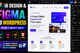 accurately convert your UI design and figma to wordpress or framer website
