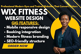 design wix website, wix website redesign,fitness gym website, wix online store,