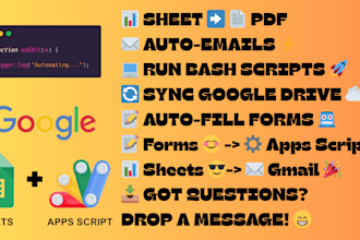 write custom google apps script for sheets automation