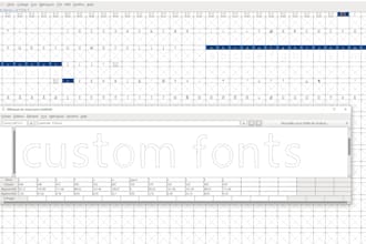 design a professional custom font