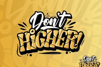 design custom typography t shirt and text or font logo