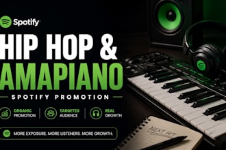 promote your hip hop and amapiano music on spotify organically