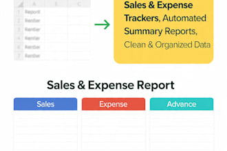 calculate sales and expenses in excel with clean reports