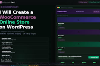 create a woocommerce store on wordpress