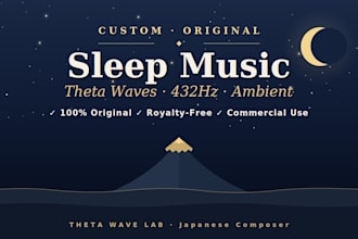 compose custom ambient sleep meditation music with theta waves