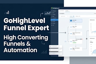 build a gohighlevel funnel, landing page and automation