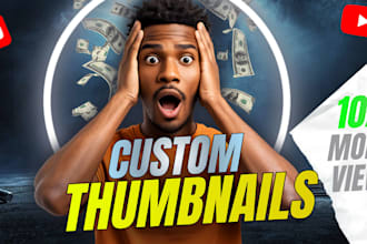 design clickbait youtube thumbnails for gaming and vlogs