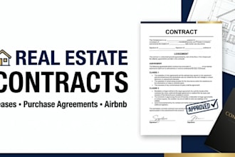 draft ironclad real estate contracts, leases, and purchase agreements