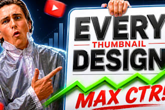 create youtube thumbnails focused on getting max CTR