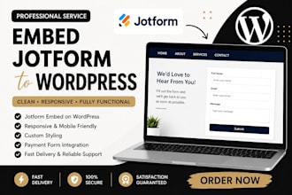 embed jotform into wordpress professionally and responsively
