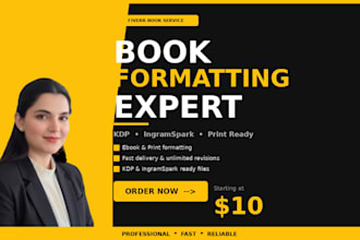 do book formatting for amazon kdp, and layout design for amazon kdp