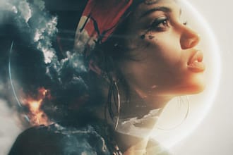 design creative music album cover art or music song artwork