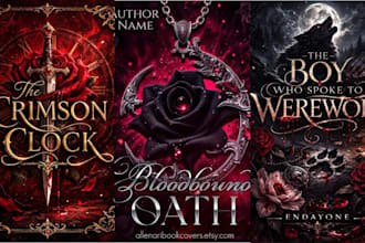 do dark fantasy romance book cover amazon kindle cover illustration novel art