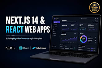 build a premium nextjs react web app
