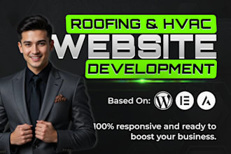 design a premium construction, contractor, roofing and hvac website