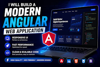 build a professional angular web application