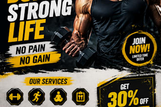 create modern business poster design