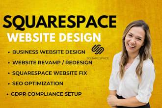 design and redesign squarespace business website, squarespace membership website