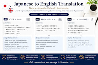 translate japanese to natural, fluent english manually