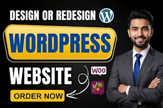 design redesign wordpress business website  development with elementor