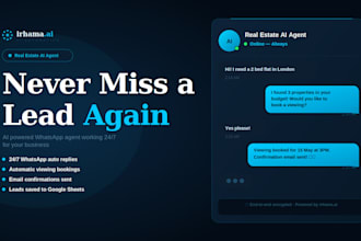 build a real estate chatbot with whatsapp integration