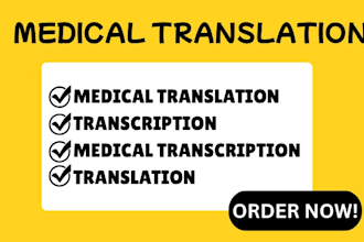 medical document translate accurately and professionally