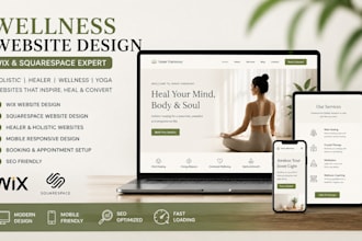 build squarespace wix holistic website wix healer website wix wellness website