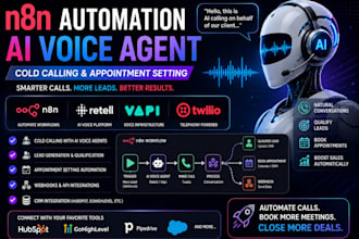 n8n automation voice agent n8n workflows retell vapi voice agent cold calling