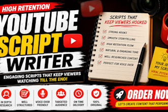 write engaging youtube automation scripts for cash cow channels