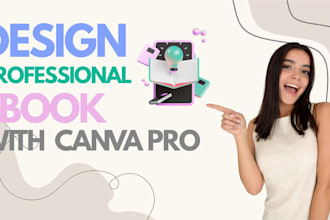 design professional ebook, report, workbook PDF with canva
